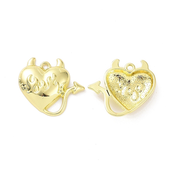 PandaHall Rack Plating Alloy Pendants, Cadmium Free & Lead Free, Heart & Devil, Light Gold, 22.5x25x4.5mm, Hole: 1.8mm Alloy Heart
PandaHall Rack Plating Alloy Pendants, Cadmium Free & Lead Free, Heart & Devil, Light Gold, 22.5x25x4.5mm, Hole: 1.8mm Alloy Heart