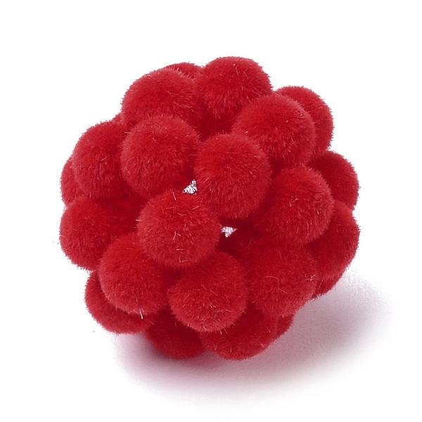 PandaHall Flocky Resin Woven Beads, Cluster Ball Beads, Round, Red, 16.5mm, Hole: 2.5mm Resin Round Red
PandaHall Flocky Resin Woven Beads, Cluster Ball Beads, Round, Red, 16.5mm, Hole: 2.5mm Resin Round Red