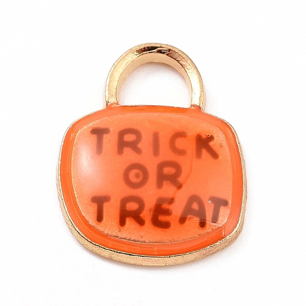 PandaHall Alloy Enamel Pendants, Padlock with Word Trick or Treat Charm, for Halloween, Orange Red, 17x14.5x3mm, Hole: 3.5x5mm Alloy+Enamel...
PandaHall Alloy Enamel Pendants, Padlock with Word Trick or Treat Charm, for Halloween, Orange Red, 17x14.5x3mm, Hole: 3.5x5mm Alloy+Enamel...