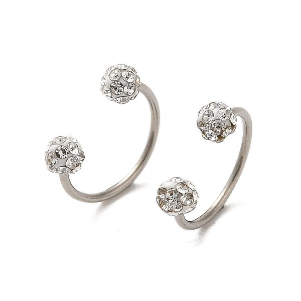 PandaHall 304 Stainless Steel Piercing Body Jewelry, Polymer Clay Crystal Rhinestone Circular/Horseshoe Barbell for Women, Stainless Steel..., Clear
PandaHall 304 Stainless Steel Piercing Body Jewelry, Polymer Clay Crystal Rhinestone Circular/Horseshoe Barbell for Women, Stainless Steel..., Clear