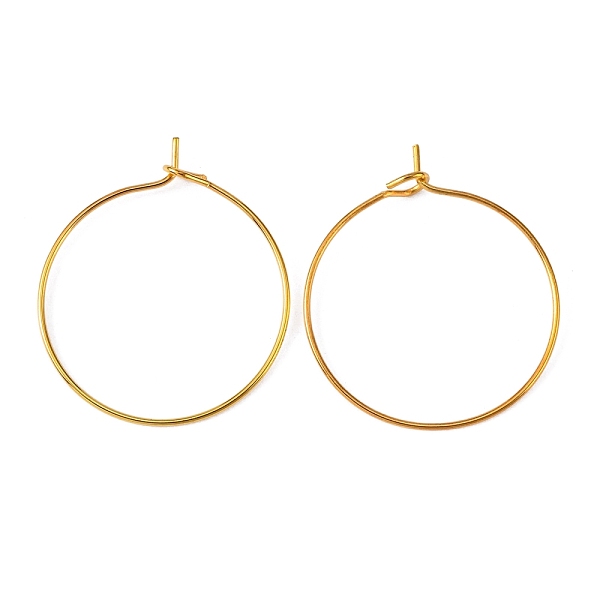 PandaHall Brass Wine Glass Charm Rings Hoop Earrings, Golden, 20 Gauge, 25x0.8mm Brass
PandaHall Brass Wine Glass Charm Rings Hoop Earrings, Golden, 20 Gauge, 25x0.8mm Brass