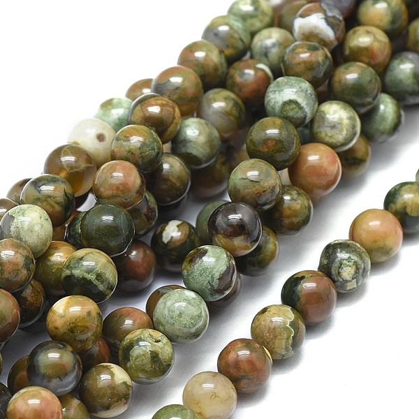 PandaHall Natural Rhyolite Jasper Beads Strands, Round, Grade AB, 6mm, Hole: 0.7mm, about 66pcs/strand, 15.75 inch(40cm) Rhyolite Jasper...
PandaHall Natural Rhyolite Jasper Beads Strands, Round, Grade AB, 6mm, Hole: 0.7mm, about 66pcs/strand, 15.75 inch(40cm) Rhyolite Jasper...