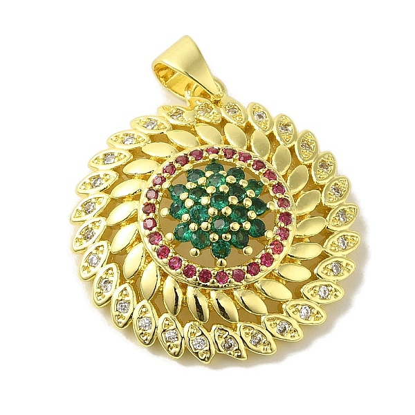 PandaHall Brass Micro Pave Colorful Cubic Zirconia Pendants, Real 18K Gold Plated, Round, 24.5x22.5x7mm, Hole: 5x3.5mm Brass+Cubic Zirconia...
PandaHall Brass Micro Pave Colorful Cubic Zirconia Pendants, Real 18K Gold Plated, Round, 24.5x22.5x7mm, Hole: 5x3.5mm Brass+Cubic Zirconia...