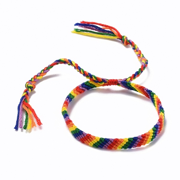 PandaHall Rainbow Pride Bracelet, Polyester Cord Bracelet for Men Women, Adjustable Bracelet, Colorful, Inner Diameter: 2~3-3/8 inch...
PandaHall Rainbow Pride Bracelet, Polyester Cord Bracelet for Men Women, Adjustable Bracelet, Colorful, Inner Diameter: 2~3-3/8 inch...