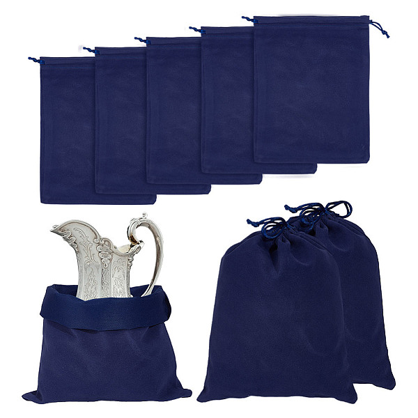 PandaHall Velvet Drawstring Gift Bags, Rectangle Pouches, Midnight Blue, 25x19cm Velvet None
PandaHall Velvet Drawstring Gift Bags, Rectangle Pouches, Midnight Blue, 25x19cm Velvet None