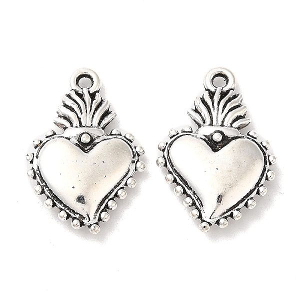 PandaHall Tibetan Style Alloy Pendants, Heart, Antique Silver, 21x14x3mm, Hole: 1.4mm, about 490pcs/1000g Alloy Heart
PandaHall Tibetan Style Alloy Pendants, Heart, Antique Silver, 21x14x3mm, Hole: 1.4mm, about 490pcs/1000g Alloy Heart