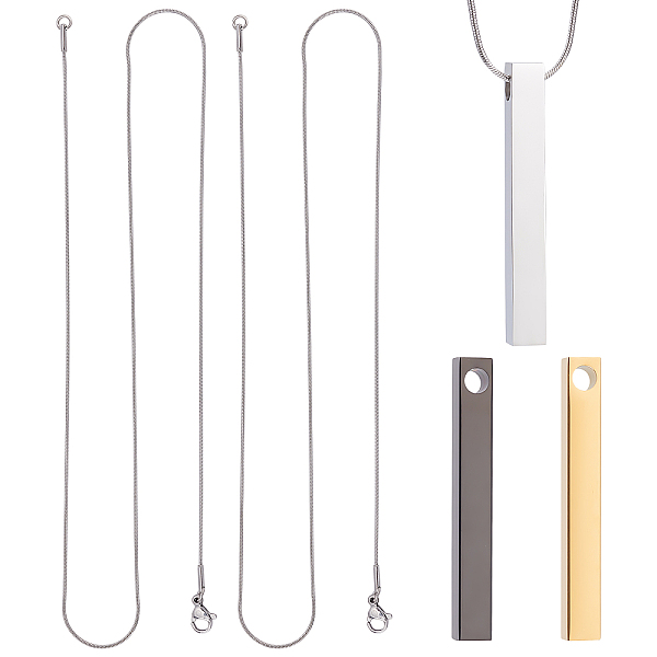 PandaHall UNICRAFTALE 3Pcs 3 Colors Bar Necklace 304 Stainless Steel Vertical Bar Pendant Cuboid Necklace Pendant 40x4.5x5mm Minimalist Bar...
PandaHall UNICRAFTALE 3Pcs 3 Colors Bar Necklace 304 Stainless Steel Vertical Bar Pendant Cuboid Necklace Pendant 40x4.5x5mm Minimalist Bar...
