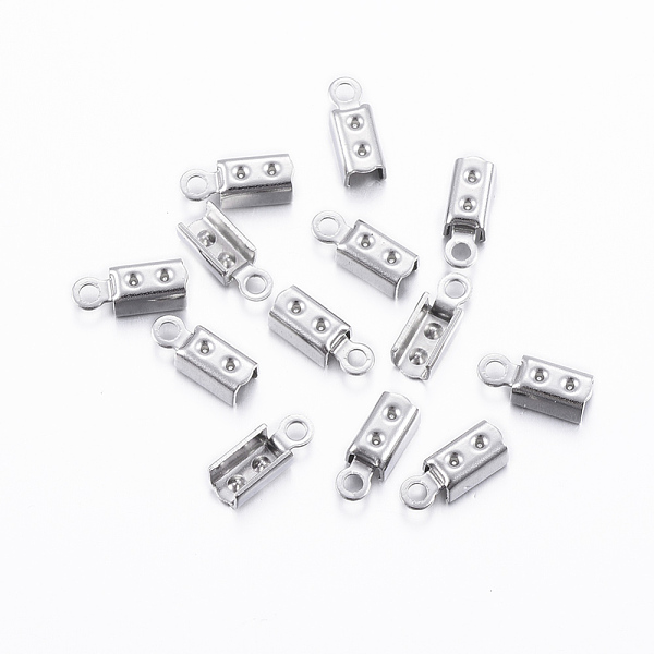 PandaHall 304 Stainless Steel Folding Crimp Ends, Fold Over Crimp Cord Ends, Stainless Steel Color, 10x3.3x3mm, Hole: 1.5mm, Inner Diameter...
PandaHall 304 Stainless Steel Folding Crimp Ends, Fold Over Crimp Cord Ends, Stainless Steel Color, 10x3.3x3mm, Hole: 1.5mm, Inner Diameter...