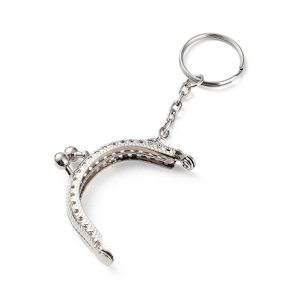 PandaHall Iron Purse Frame Handle, for Bag Sewing Craft Tailor Sewer, with Key Ring, Platinum, 110mm Iron
PandaHall Iron Purse Frame Handle, for Bag Sewing Craft Tailor Sewer, with Key Ring, Platinum, 110mm Iron