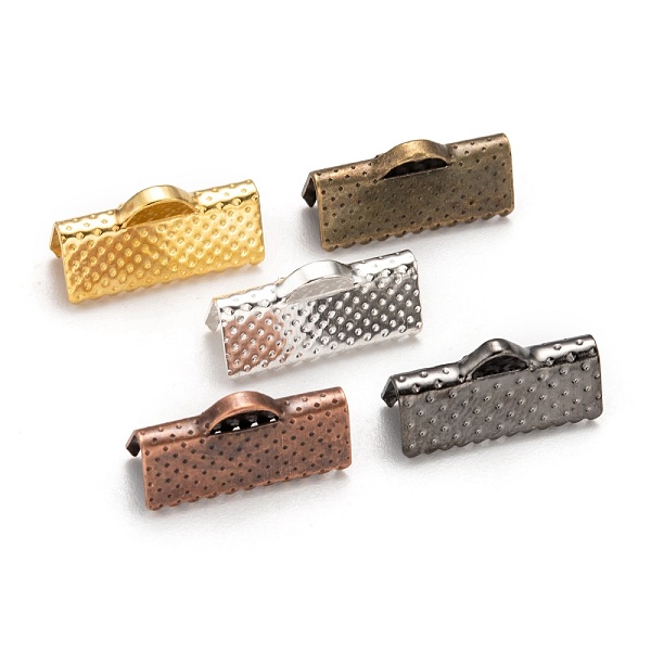 PandaHall Mixed Iron Ribbon Crimp Ends, Mixed Color, 16x8mm, Hole: 1mm, about 345pcs/200g Iron Multicolor
PandaHall Mixed Iron Ribbon Crimp Ends, Mixed Color, 16x8mm, Hole: 1mm, about 345pcs/200g Iron Multicolor