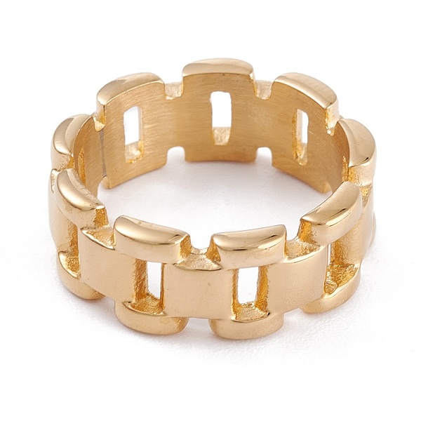 PandaHall Ion Plating(IP) Unisex 304 Stainless Steel Finger Rings, Wide Band Rings, Curb Chain Shape, Golden, Size 6~9, 7.5mm, Inner...
PandaHall Ion Plating(IP) Unisex 304 Stainless Steel Finger Rings, Wide Band Rings, Curb Chain Shape, Golden, Size 6~9, 7.5mm, Inner...