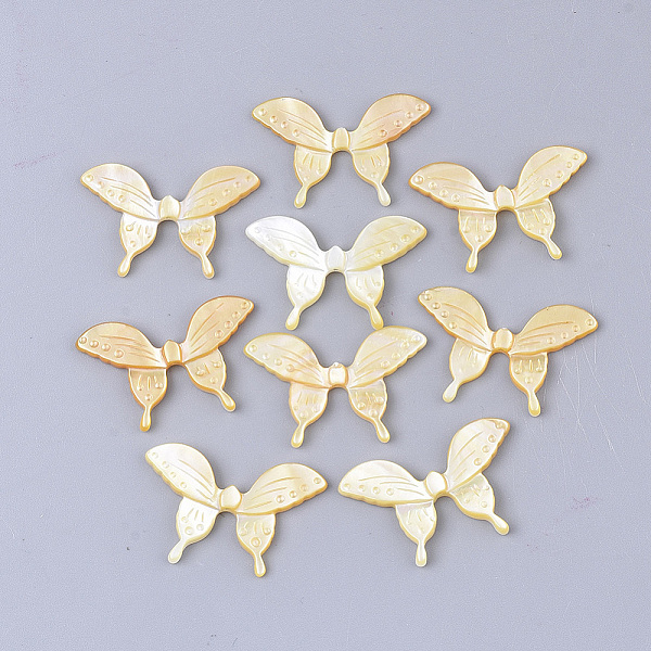 PandaHall Yellow Shell Cabochons, Butterfly, Gold, 19.5x30x2~3mm Yellow Shell Butterfly Gold
PandaHall Yellow Shell Cabochons, Butterfly, Gold, 19.5x30x2~3mm Yellow Shell Butterfly Gold