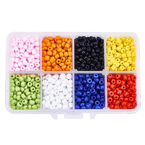 PandaHall Glass Seed Beads, Opaque Colours, Rondelle, Mixed Color, 4mm, Hole: 1.5mm, about 220pcs/color, about 1760pcs/box Glass..., Multicolor
PandaHall Glass Seed Beads, Opaque Colours, Rondelle, Mixed Color, 4mm, Hole: 1.5mm, about 220pcs/color, about 1760pcs/box Glass..., Multicolor