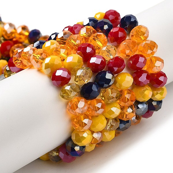 PandaHall Glass Beads Strands, Faceted, Rondelle, Gold, 8x6mm, Hole: 1mm, about 65~68pcs/strand, 15.7~16.1 inch(40~41cm) Glass Rondelle Gold
PandaHall Glass Beads Strands, Faceted, Rondelle, Gold, 8x6mm, Hole: 1mm, about 65~68pcs/strand, 15.7~16.1 inch(40~41cm) Glass Rondelle Gold