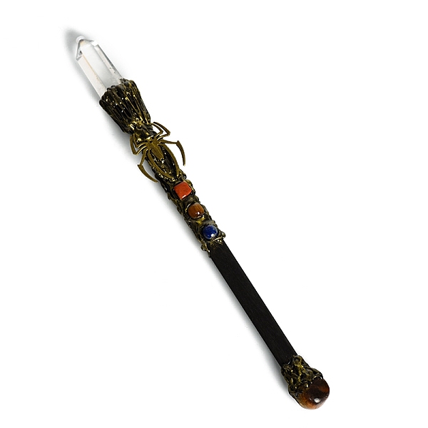 PandaHall Natural Quartz Crystal & Tiger Eye Magic Wand, Cosplay Magic Wand, with Wood Wand, for Witches and Wizards, Spider, 290mm Wood...
PandaHall Natural Quartz Crystal & Tiger Eye Magic Wand, Cosplay Magic Wand, with Wood Wand, for Witches and Wizards, Spider, 290mm Wood...