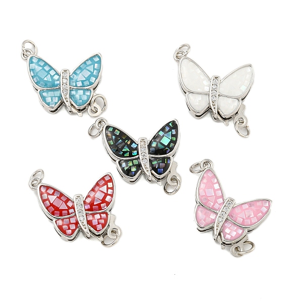 PandaHall Rack Plating Brass & Cubic Zirconia & Shell & Enamel Box Clasps, Cadmium Free & Lead Free, Long-Lasting Plated, Butterfly, Mixed..., Multicolor
PandaHall Rack Plating Brass & Cubic Zirconia & Shell & Enamel Box Clasps, Cadmium Free & Lead Free, Long-Lasting Plated, Butterfly, Mixed..., Multicolor