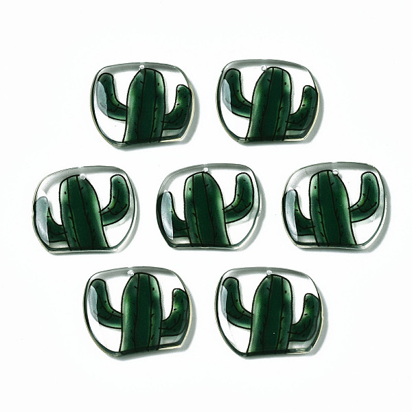 PandaHall Epoxy Resin Pendants, Cactus, Dark Green, 19x21.5x3mm, Hole: 0.8mm Epoxy Resin Others
PandaHall Epoxy Resin Pendants, Cactus, Dark Green, 19x21.5x3mm, Hole: 0.8mm Epoxy Resin Others