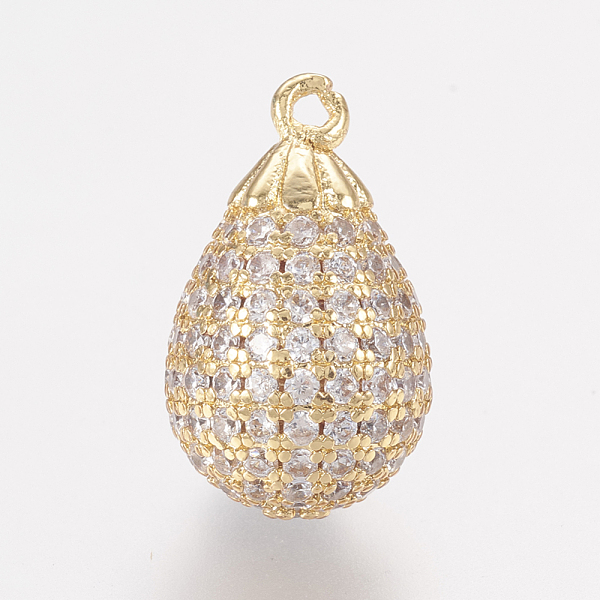 PandaHall Brass Micro Pave Cubic Zirconia Pendants, teardrop, Golden, 16x10mm, Hole: 1mm Brass+Cubic Zirconia Teardrop
PandaHall Brass Micro Pave Cubic Zirconia Pendants, teardrop, Golden, 16x10mm, Hole: 1mm Brass+Cubic Zirconia Teardrop