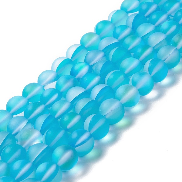 PandaHall Synthetic Moonstone Beads Strands, Frosted, Round, Light Sky Blue, 10mm, Hole: 1mm, about 38~40pcs/strand, 14.96''~15.16''...
PandaHall Synthetic Moonstone Beads Strands, Frosted, Round, Light Sky Blue, 10mm, Hole: 1mm, about 38~40pcs/strand, 14.96''~15.16''...