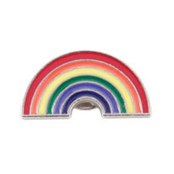 PandaHall Alloy Enamel Brooches, Enamel Pin, with Butterfly Clutches, Rainbow, Platinum, Colorful, 13.4x26mm Alloy+Enamel
PandaHall Alloy Enamel Brooches, Enamel Pin, with Butterfly Clutches, Rainbow, Platinum, Colorful, 13.4x26mm Alloy+Enamel