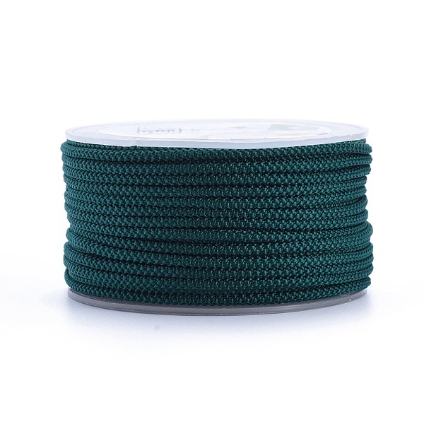 PandaHall Polyester Braided Cord, Teal, 2mm, about 16.4 yards(15m)/roll Polyester Cyan
PandaHall Polyester Braided Cord, Teal, 2mm, about 16.4 yards(15m)/roll Polyester Cyan