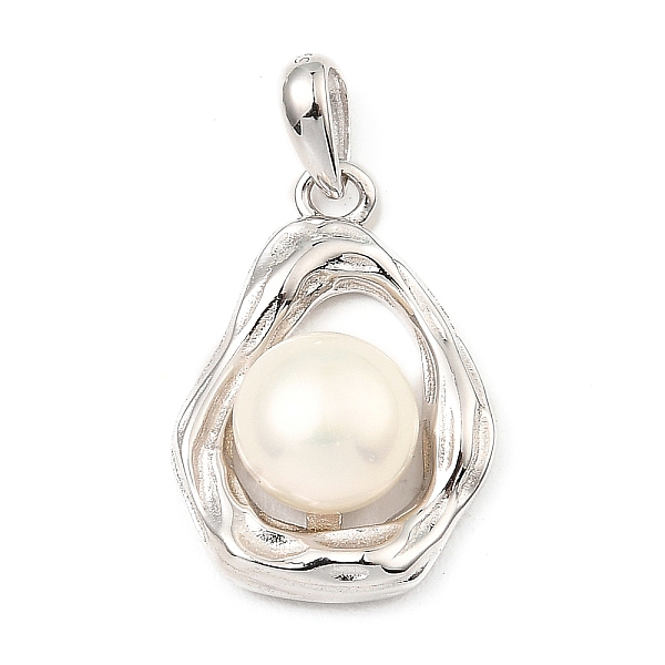 PandaHall Rhodium Plated 925 Sterling Silver Pendants, with Natural Pearl Beads, Twist Teardrop Charms, with S925 Stamp, Real Platinum...
PandaHall Rhodium Plated 925 Sterling Silver Pendants, with Natural Pearl Beads, Twist Teardrop Charms, with S925 Stamp, Real Platinum...