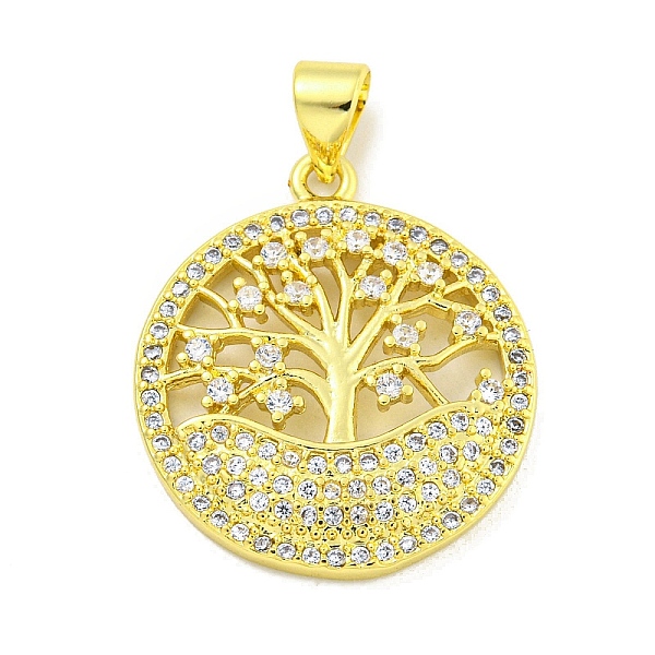 PandaHall Rack Plating Brass Micro Pave Clear Cubic Zirconia Pendants, Long-Lasting Plated, Cadmium Free & Lead Free, Flat Round with Tree...
PandaHall Rack Plating Brass Micro Pave Clear Cubic Zirconia Pendants, Long-Lasting Plated, Cadmium Free & Lead Free, Flat Round with Tree...