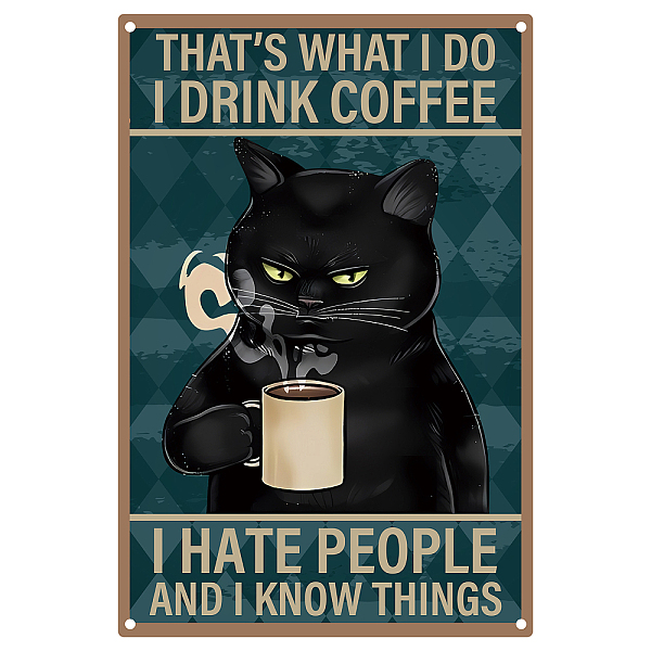 PandaHall CREATCABIN Black Cat Metal Tin Signs Funny Cat Drink Coffee Pattern Wall Art Decor Vintage Plaques Print Poster Sign for Coffee...
PandaHall CREATCABIN Black Cat Metal Tin Signs Funny Cat Drink Coffee Pattern Wall Art Decor Vintage Plaques Print Poster Sign for Coffee...