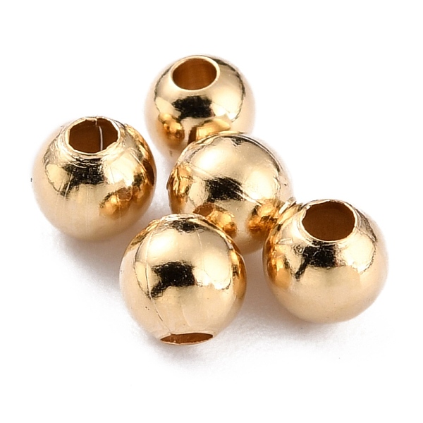 PandaHall Brass Spacer Beads, Long-Lasting Plated, Round, Real 24K Gold Plated, 3.5mm, Hole: 1.4mm Brass Round
PandaHall Brass Spacer Beads, Long-Lasting Plated, Round, Real 24K Gold Plated, 3.5mm, Hole: 1.4mm Brass Round