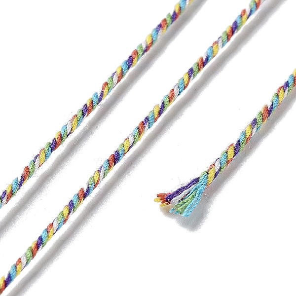 PandaHall Polyester Twisted Cord, Round, for DIY Jewelry Making, Colorful, 1mm, about 49.21 Yards(45m)/Roll Polyester
PandaHall Polyester Twisted Cord, Round, for DIY Jewelry Making, Colorful, 1mm, about 49.21 Yards(45m)/Roll Polyester