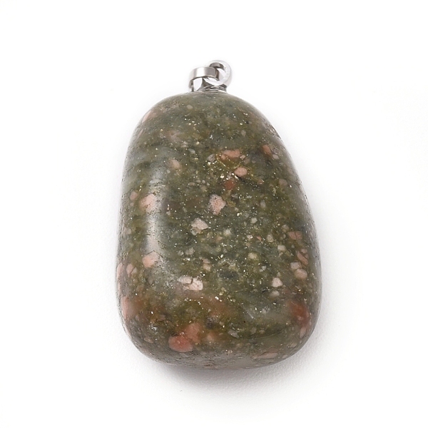 PandaHall Natural Unakite Pendants, with Platinum Tone Brass Findings, Nuggets, 23~30x13~22x12~20mm, Hole: 5x3mm Unakite Nuggets
PandaHall Natural Unakite Pendants, with Platinum Tone Brass Findings, Nuggets, 23~30x13~22x12~20mm, Hole: 5x3mm Unakite Nuggets