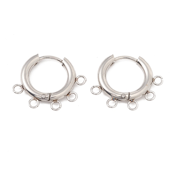 PandaHall 304 Stainless Steel Hoop Earring Findings, with Horizontal Loops, Ring, Stainless Steel Color, 16x20x2.5mm, Hole: 1.8mm, Pin...
PandaHall 304 Stainless Steel Hoop Earring Findings, with Horizontal Loops, Ring, Stainless Steel Color, 16x20x2.5mm, Hole: 1.8mm, Pin...