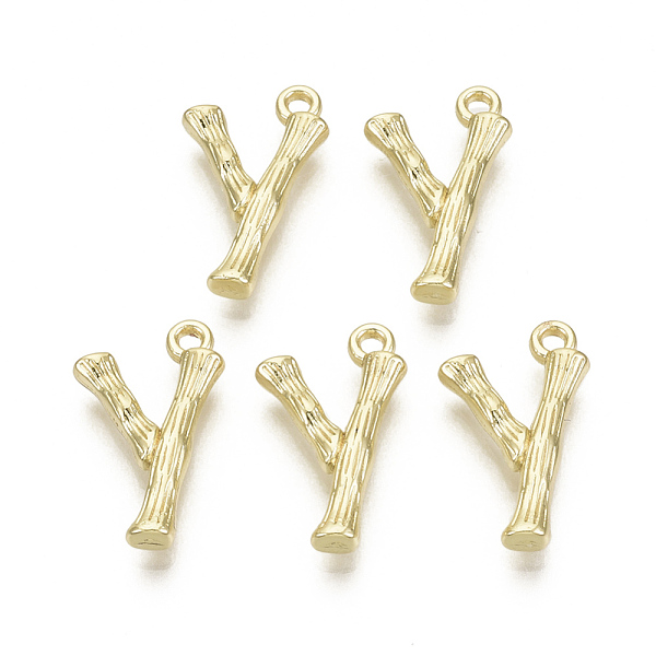 PandaHall Alloy Pendants, Cadmium Free & Nickel Free & Lead Free, Bamboo Initial Letter, Real 18K Gold Plated, Letter.Y, Y:18x10x3mm, Hole...
PandaHall Alloy Pendants, Cadmium Free & Nickel Free & Lead Free, Bamboo Initial Letter, Real 18K Gold Plated, Letter.Y, Y:18x10x3mm, Hole...