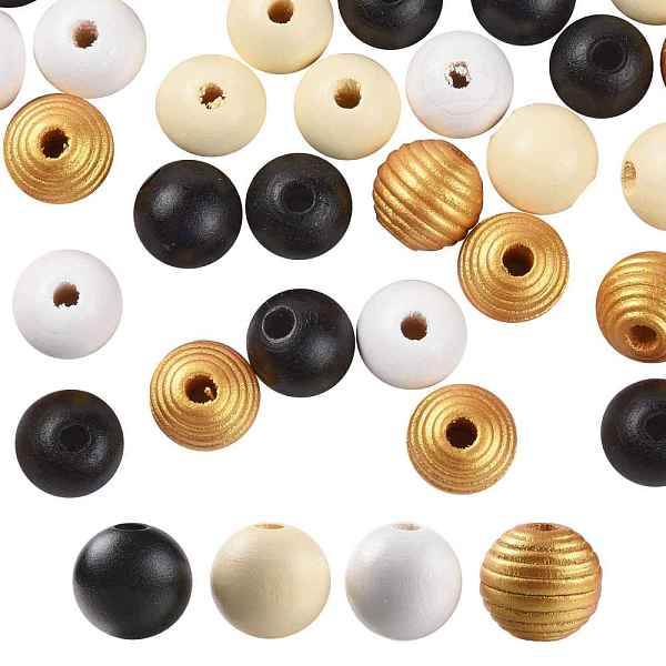 PandaHall 160 Pcs 4 Colors Bee Honey Color Painted Natural Wood Round Beads, for DIY Craft, with Waterproof Vacuum Packing, Old Lace & Black..., Multicolor
PandaHall 160 Pcs 4 Colors Bee Honey Color Painted Natural Wood Round Beads, for DIY Craft, with Waterproof Vacuum Packing, Old Lace & Black..., Multicolor