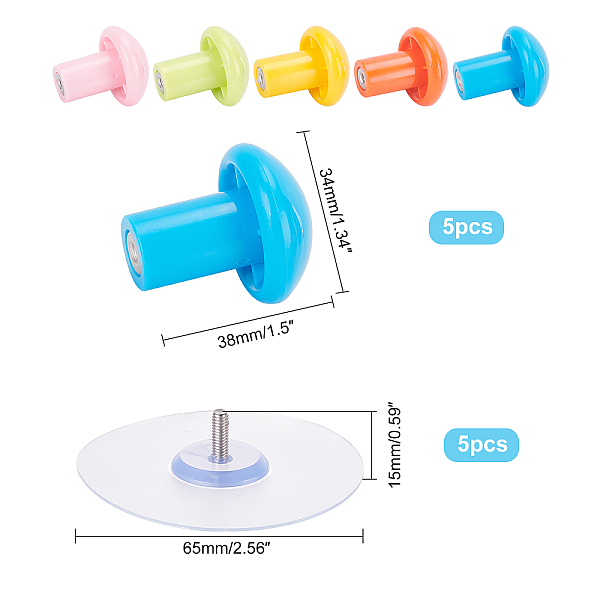 PandaHall Plastic Hanger, Wall Mounted Coat Hook, Decorative Key Holder, for Hat Scarf Handbag Storage Bathroom, Mixed Color, 3.8x3.4cm..., Multicolor
PandaHall Plastic Hanger, Wall Mounted Coat Hook, Decorative Key Holder, for Hat Scarf Handbag Storage Bathroom, Mixed Color, 3.8x3.4cm..., Multicolor