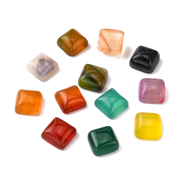 PandaHall Natural Agate Cabochons, Square, Mixed Color, 8x8x4mm Natural Agate Square Multicolor
PandaHall Natural Agate Cabochons, Square, Mixed Color, 8x8x4mm Natural Agate Square Multicolor