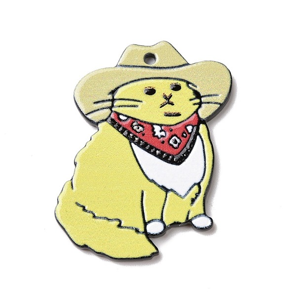 PandaHall Opaque Acrylic Pendants, Printed, Cat Charm, Champagne Yellow, 39x33x2mm, Hole: 1.8mm Acrylic Cat Shape
PandaHall Opaque Acrylic Pendants, Printed, Cat Charm, Champagne Yellow, 39x33x2mm, Hole: 1.8mm Acrylic Cat Shape
