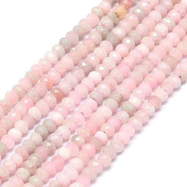 PandaHall Natural Pink Opal Beads Strands, Faceted, Rondelle, 2~2.5x2mm, Hole: 0.5mm, about 223~226pcs/strand, 14.96~15.16 inch(38~38.5cm)...
PandaHall Natural Pink Opal Beads Strands, Faceted, Rondelle, 2~2.5x2mm, Hole: 0.5mm, about 223~226pcs/strand, 14.96~15.16 inch(38~38.5cm)...