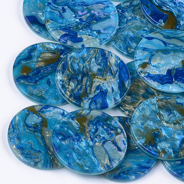 PandaHall Cellulose Acetate(Resin) Pendants, Flat Round, Colorful, 27.5x2.5mm, Hole: 1.6mm Cellulose Acetate Flat Round
PandaHall Cellulose Acetate(Resin) Pendants, Flat Round, Colorful, 27.5x2.5mm, Hole: 1.6mm Cellulose Acetate Flat Round