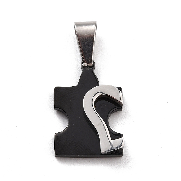 PandaHall Titanium Steel Couple Pendants, Split Pendants, for Valentine's Day, Puzzle with Heart, Electrophoresis Black & Stainless Steel...
PandaHall Titanium Steel Couple Pendants, Split Pendants, for Valentine's Day, Puzzle with Heart, Electrophoresis Black & Stainless Steel...