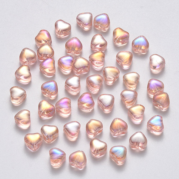PandaHall Transparent Spray Painted Glass Beads, AB Color Plated, Heart, PeachPuff, 6x6x4mm, Hole: 0.7mm Glass Heart Brown
PandaHall Transparent Spray Painted Glass Beads, AB Color Plated, Heart, PeachPuff, 6x6x4mm, Hole: 0.7mm Glass Heart Brown