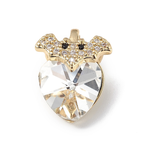 PandaHall Real 18K Gold Plated Rack Plating Brass Micro Pave Clear Cubic Zirconia Pendants, with Glass, Long-Lasting Plated, Cadmium Free &...
PandaHall Real 18K Gold Plated Rack Plating Brass Micro Pave Clear Cubic Zirconia Pendants, with Glass, Long-Lasting Plated, Cadmium Free &...