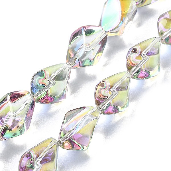 PandaHall Half Rainbow Plated Electroplate Transparent Glass Beads Strands, Nuggets, Violet, 22x12.5x15mm, Hole: 1.4mm, about 30pcs/strand..., Purple
PandaHall Half Rainbow Plated Electroplate Transparent Glass Beads Strands, Nuggets, Violet, 22x12.5x15mm, Hole: 1.4mm, about 30pcs/strand..., Purple