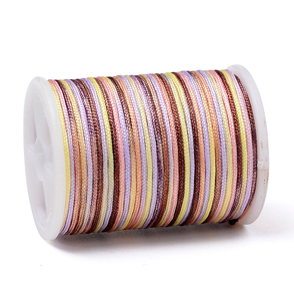 PandaHall Segment Dyed Polyester Thread, Braided Cord, Colorful, 1mm, about 7.65 yards(7m)/roll Polyester
PandaHall Segment Dyed Polyester Thread, Braided Cord, Colorful, 1mm, about 7.65 yards(7m)/roll Polyester
