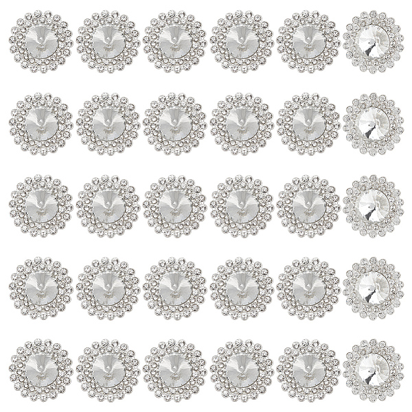 PandaHall MAYJOYDIY US 30Pcs Alloy Rhinestone Shank Buttons, 1-Hole, Flat Round, Silver, 25.5x12mm, Hole: 2.5mm Alloy Flat Round Clear
PandaHall MAYJOYDIY US 30Pcs Alloy Rhinestone Shank Buttons, 1-Hole, Flat Round, Silver, 25.5x12mm, Hole: 2.5mm Alloy Flat Round Clear