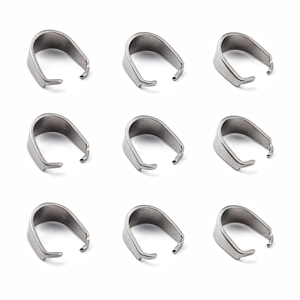 PandaHall 304 Stainless Steel Snap on Bails, Stainless Steel Color, 9x7x4mm 304 Stainless Steel
PandaHall 304 Stainless Steel Snap on Bails, Stainless Steel Color, 9x7x4mm 304 Stainless Steel