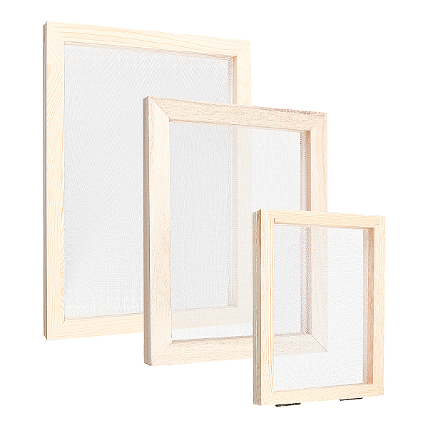 PandaHall SUPERFINDINGS 3Pcs 3 Style Wooden Paper Making, Papermaking Mould Frame, Screen Tools, for DIY Paper Craft, BurlyWood, 1pc/style..., Orange
PandaHall SUPERFINDINGS 3Pcs 3 Style Wooden Paper Making, Papermaking Mould Frame, Screen Tools, for DIY Paper Craft, BurlyWood, 1pc/style..., Orange