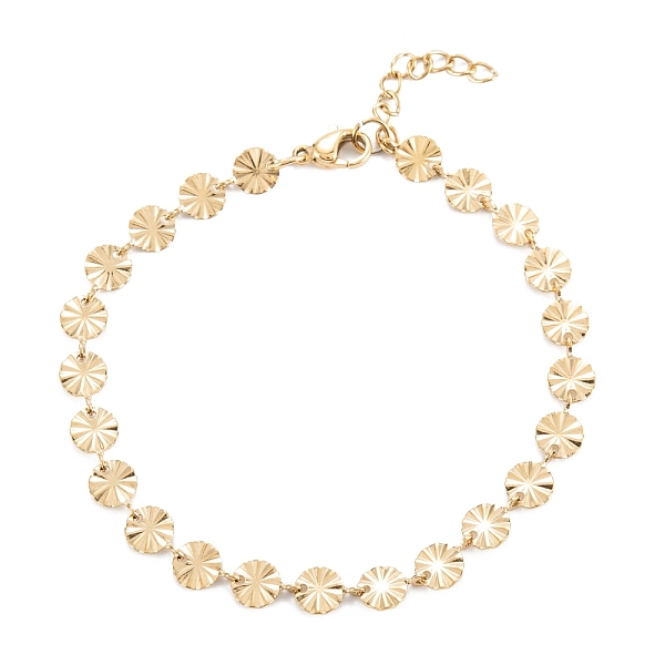 PandaHall Vacuum Plating 304 Stainless Steel Link Chain Bracelets, Textured, Flat Round, Golden, 7-1/2 inch(19cm) 304 Stainless Steel
PandaHall Vacuum Plating 304 Stainless Steel Link Chain Bracelets, Textured, Flat Round, Golden, 7-1/2 inch(19cm) 304 Stainless Steel