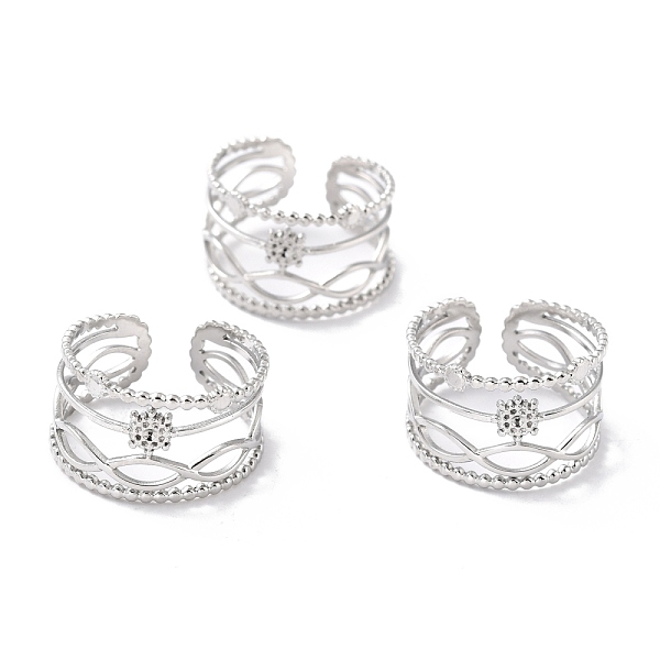 PandaHall 304 Stainless Steel Finger Rings, Cuff Rings, Long-Lasting Plated, Hollow, Stainless Steel Color, US Size 7 1/4(17.5mm), 9.5~12mm...
PandaHall 304 Stainless Steel Finger Rings, Cuff Rings, Long-Lasting Plated, Hollow, Stainless Steel Color, US Size 7 1/4(17.5mm), 9.5~12mm...