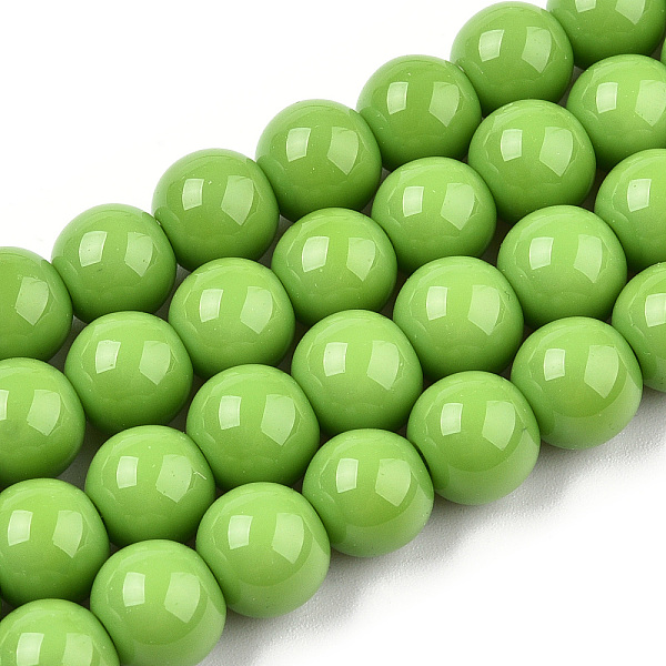PandaHall Opaque Solid Color Glass Beads Strands, Round, Lime Green, 8~8.5mm, Hole: 1.5mm, about 51~53pcs/strand, 14.96 inch~15.55 inch...
PandaHall Opaque Solid Color Glass Beads Strands, Round, Lime Green, 8~8.5mm, Hole: 1.5mm, about 51~53pcs/strand, 14.96 inch~15.55 inch...